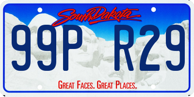SD license plate 99PR29