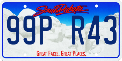 SD license plate 99PR43