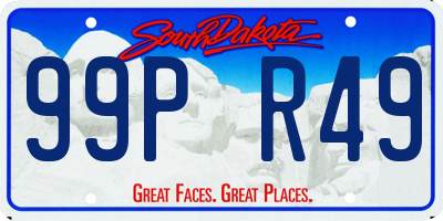 SD license plate 99PR49