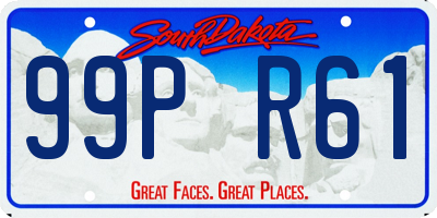 SD license plate 99PR61