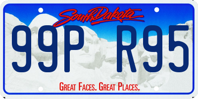 SD license plate 99PR95