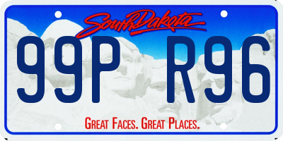 SD license plate 99PR96