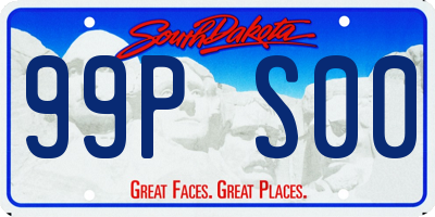 SD license plate 99PS00