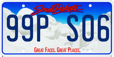 SD license plate 99PS06