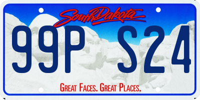 SD license plate 99PS24