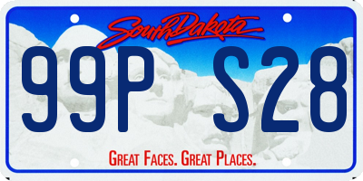 SD license plate 99PS28