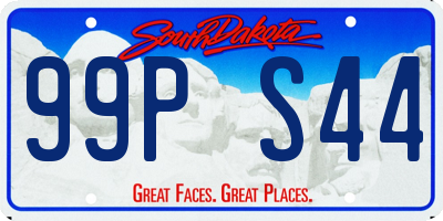 SD license plate 99PS44