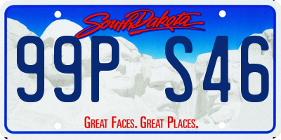 SD license plate 99PS46