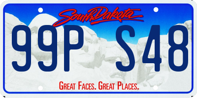 SD license plate 99PS48