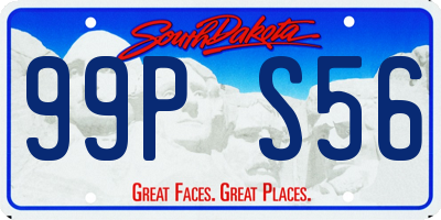 SD license plate 99PS56