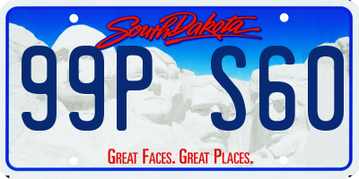 SD license plate 99PS60