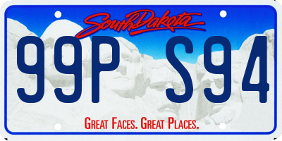 SD license plate 99PS94