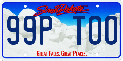 SD license plate 99PT00