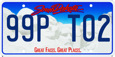 SD license plate 99PT02