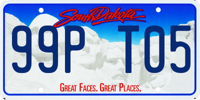 SD license plate 99PT05