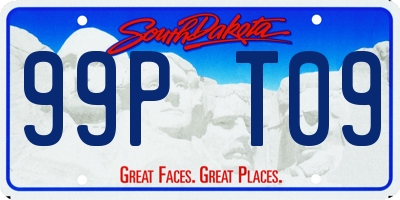 SD license plate 99PT09