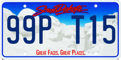 SD license plate 99PT15