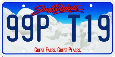 SD license plate 99PT19