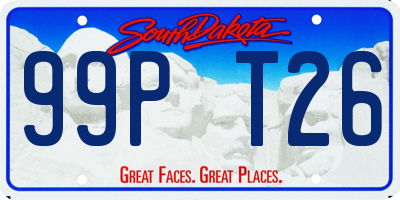 SD license plate 99PT26