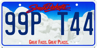 SD license plate 99PT44