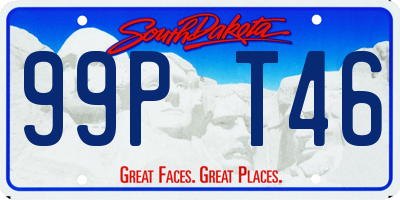 SD license plate 99PT46