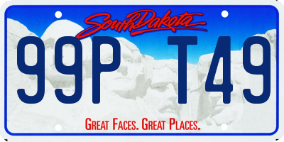 SD license plate 99PT49