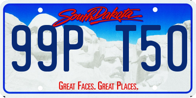 SD license plate 99PT50