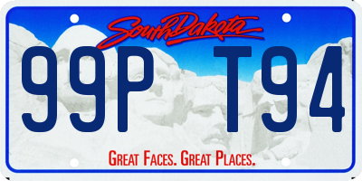 SD license plate 99PT94