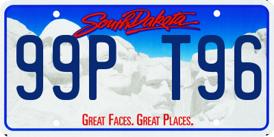 SD license plate 99PT96