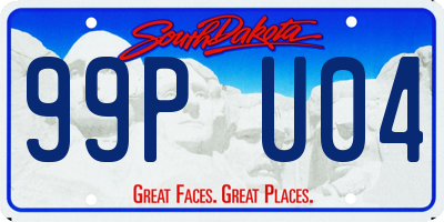 SD license plate 99PU04