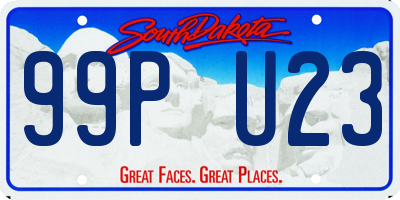 SD license plate 99PU23
