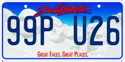 SD license plate 99PU26