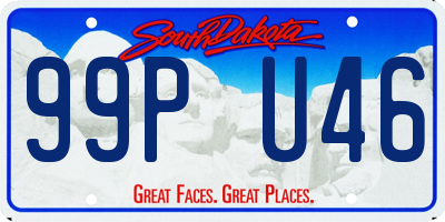 SD license plate 99PU46