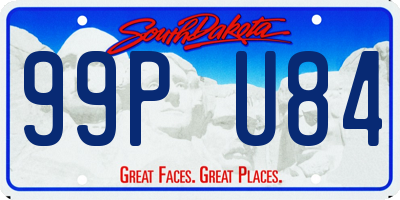SD license plate 99PU84