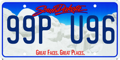 SD license plate 99PU96