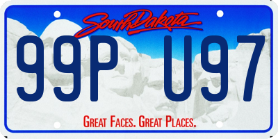 SD license plate 99PU97