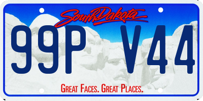 SD license plate 99PV44