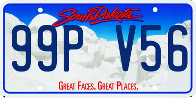 SD license plate 99PV56
