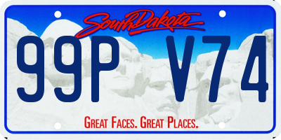 SD license plate 99PV74