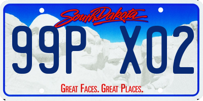 SD license plate 99PX02