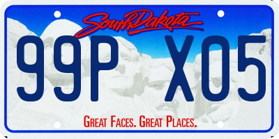 SD license plate 99PX05