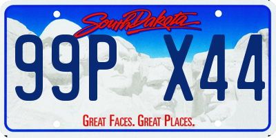 SD license plate 99PX44