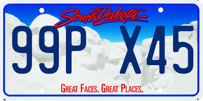 SD license plate 99PX45