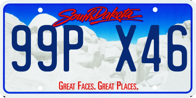 SD license plate 99PX46