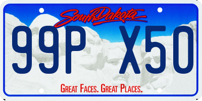SD license plate 99PX50