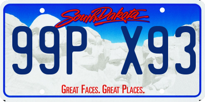 SD license plate 99PX93