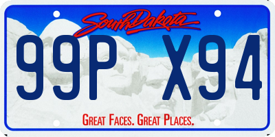 SD license plate 99PX94