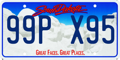 SD license plate 99PX95
