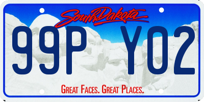 SD license plate 99PY02