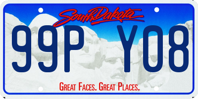 SD license plate 99PY08